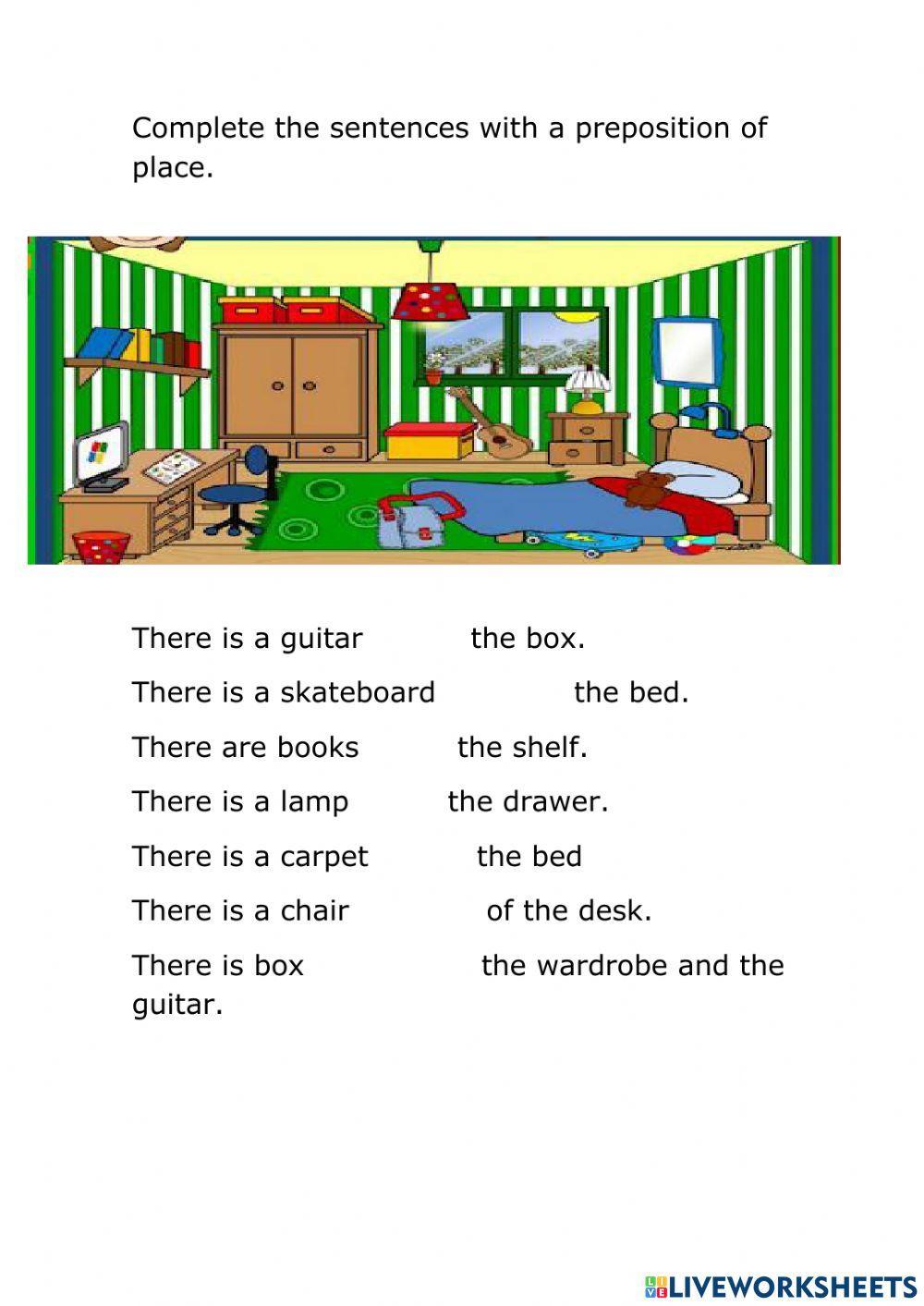 Prepositions of place