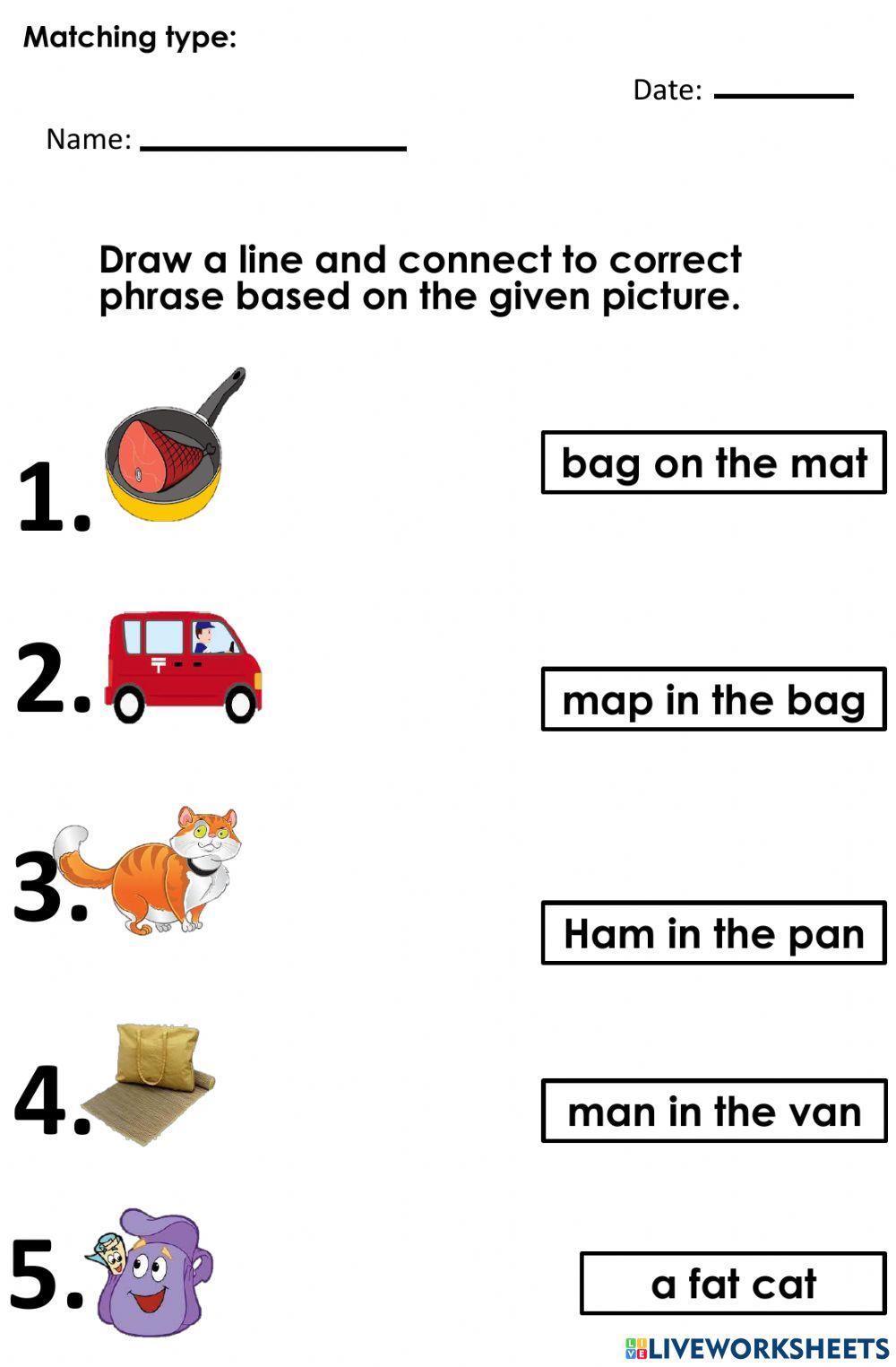 Matching type 1076631 | Roselyn | Live Worksheets