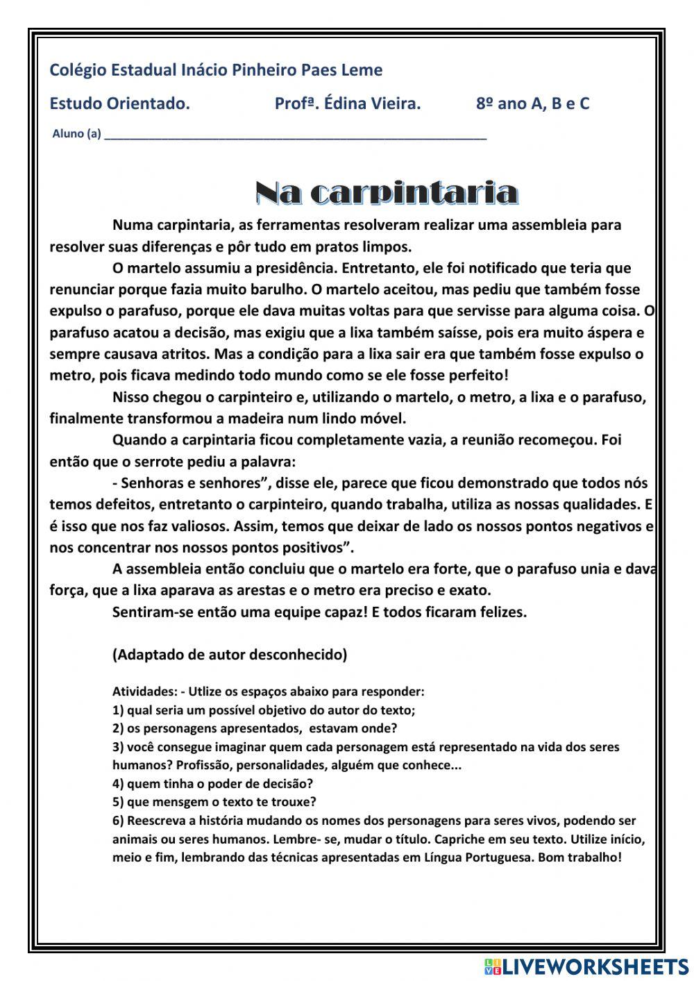 Interpretação de texto