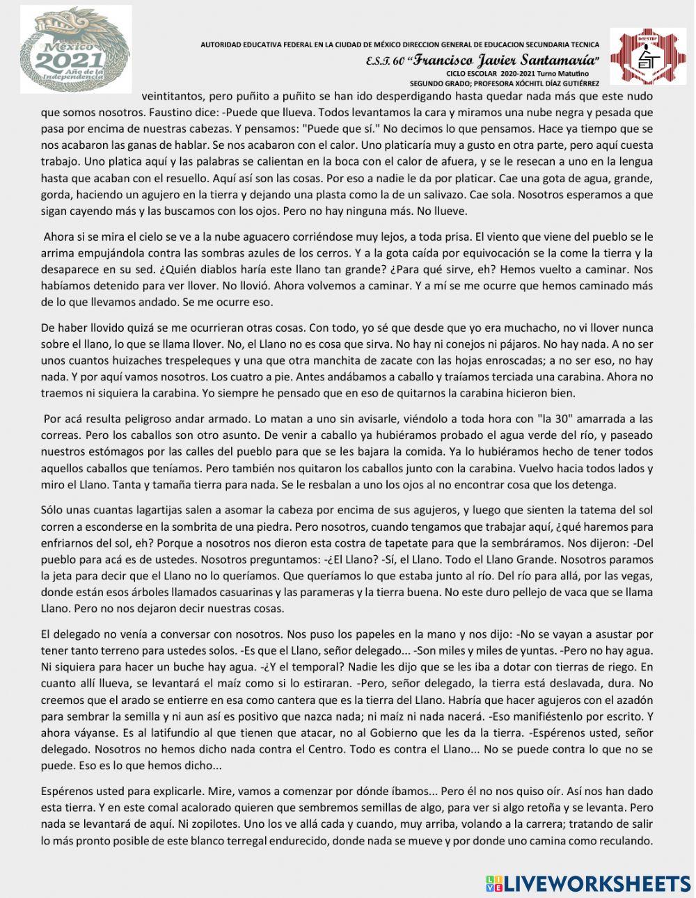 Examen final recuperacion español ii-profa-xochitl diaz