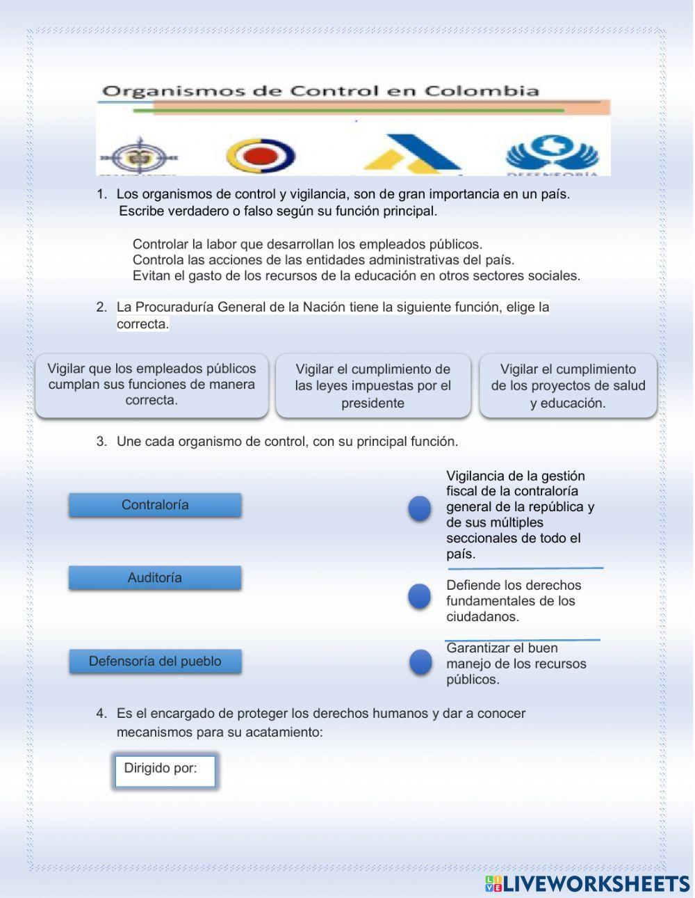 Organismos de control