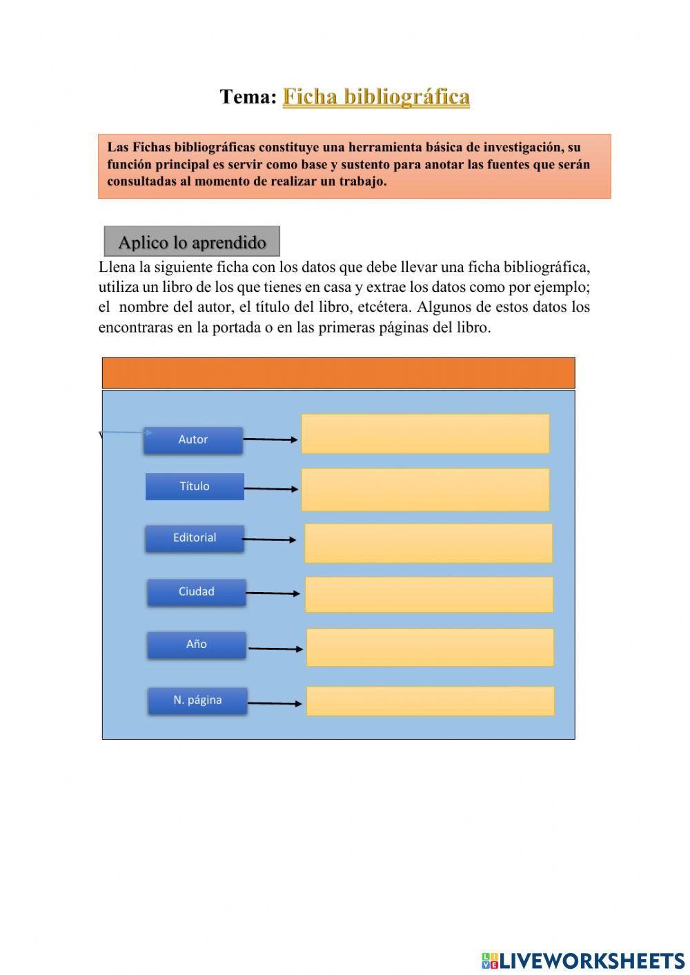 Ficha bibliográfica