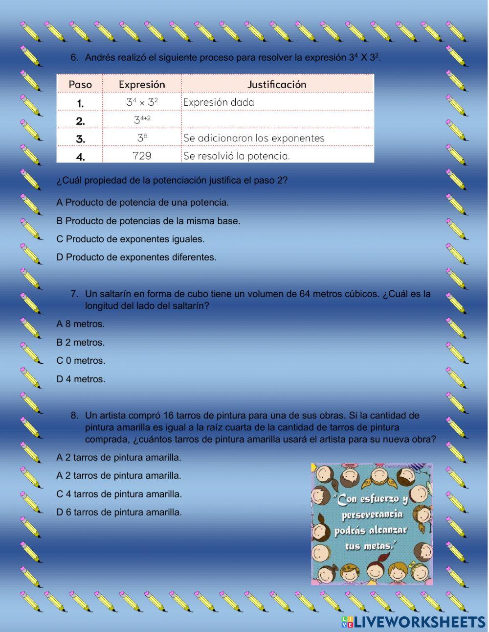 Socialización de saberes de Matemáticas