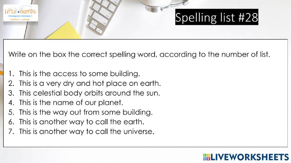 Spelling review 3