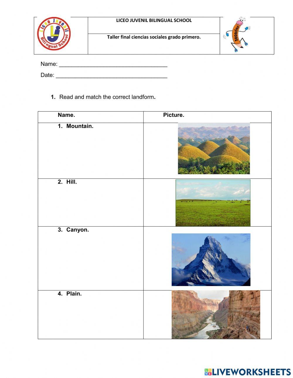 Social studies 1st grade final workshop