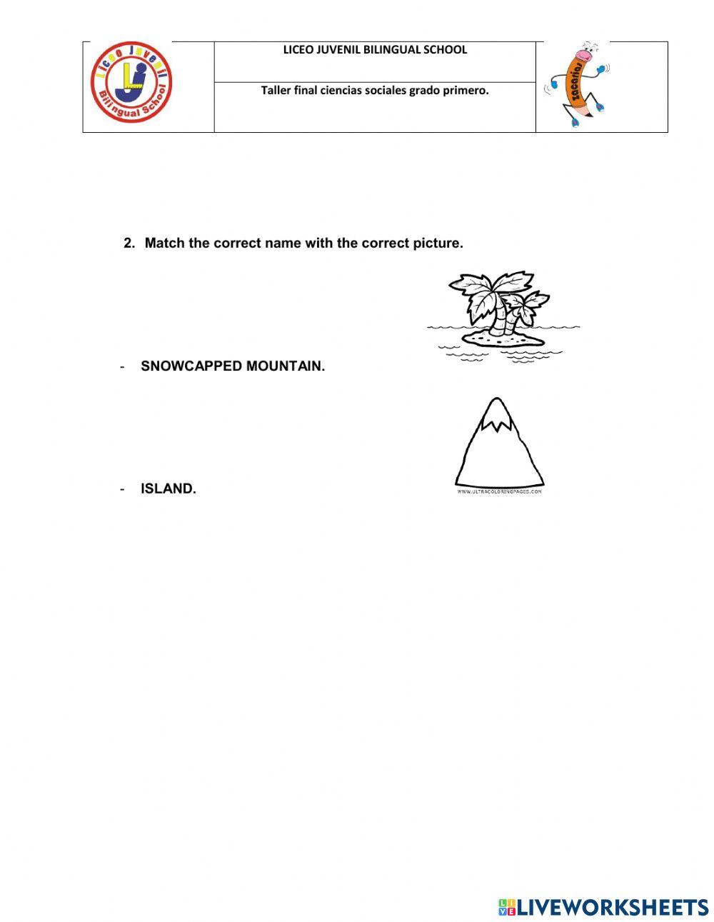 Social studies 1st grade final workshop