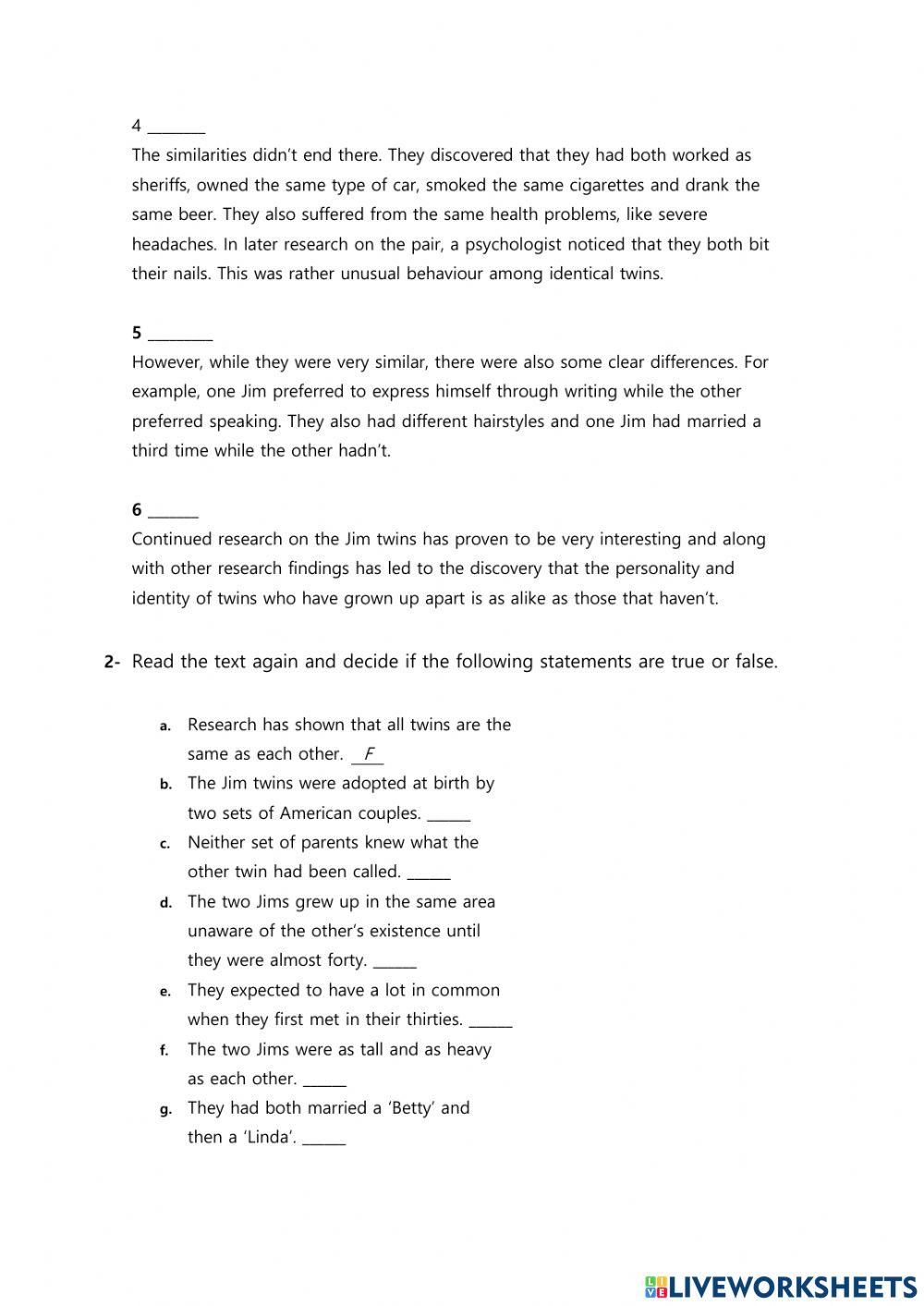 Intermediate first term test
