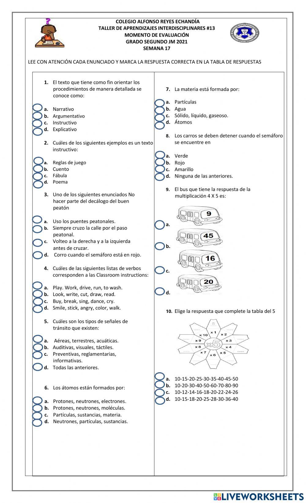 Evaluación de aprendizajes -13