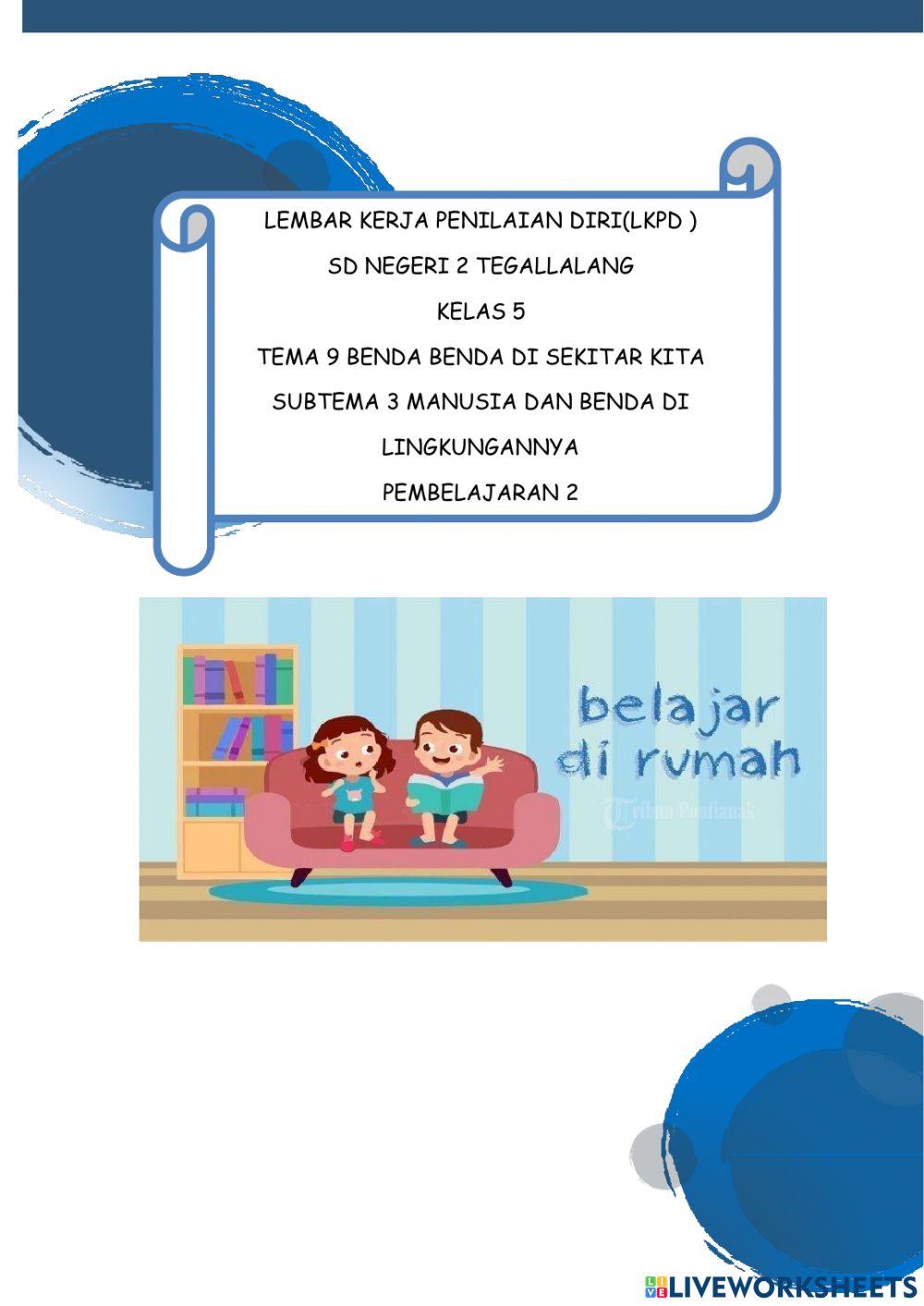 Kelas 5 Tema 9 sub tema 3 pb 2