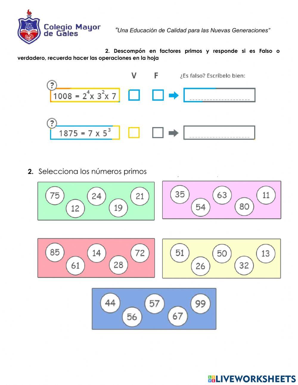 Evaluación matemáticas  4  - segundo bimestre 2021