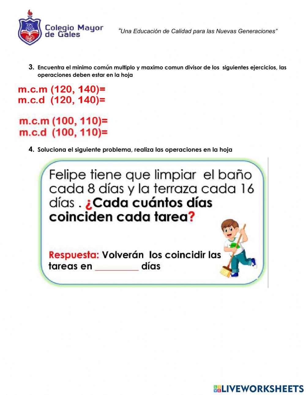 Evaluación matemáticas  4  - segundo bimestre 2021