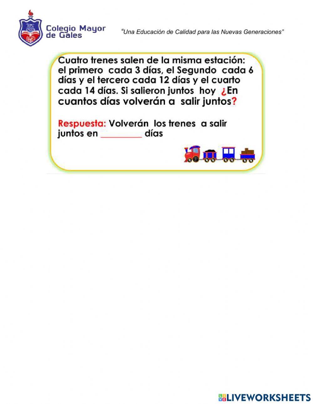 Evaluación matemáticas  4  - segundo bimestre 2021