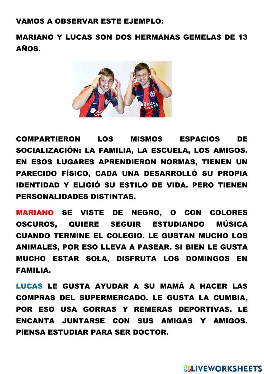 Socializacion e identidad