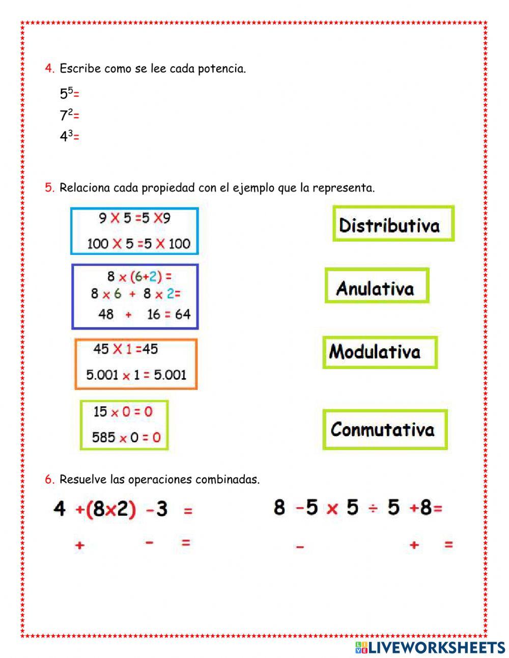 Evaluación matemáticas 5