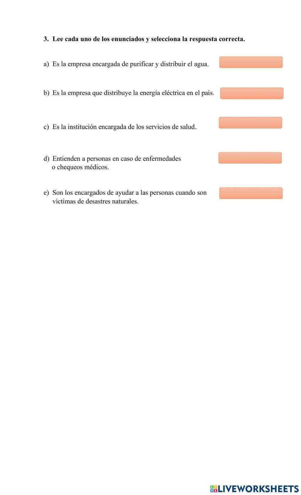 Servicios de mi comunidad