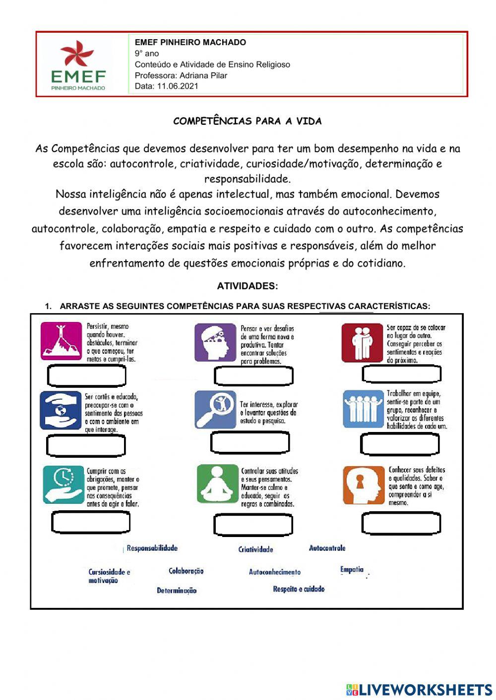 Competências para a vida