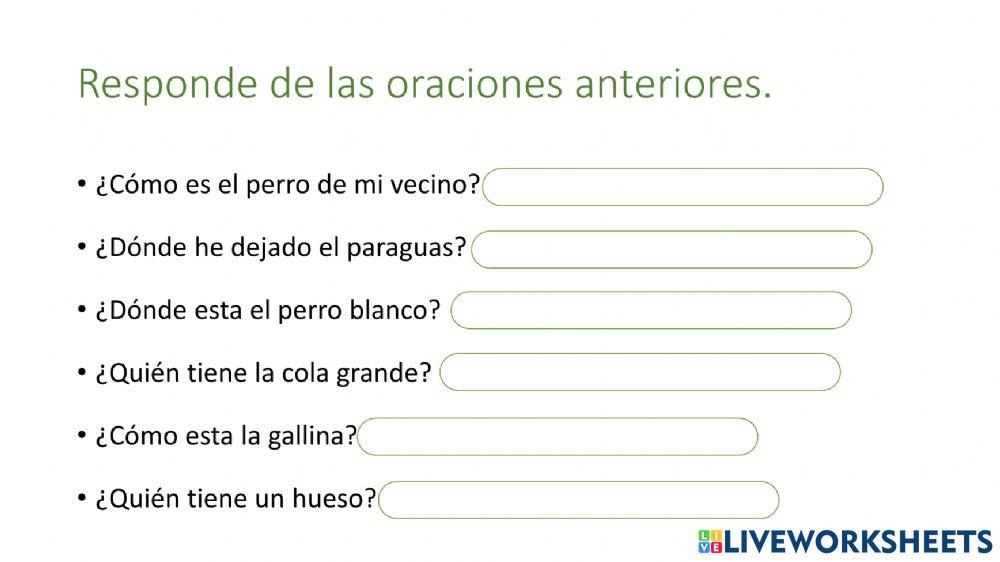 Comprensión de textos Comprensión de textos