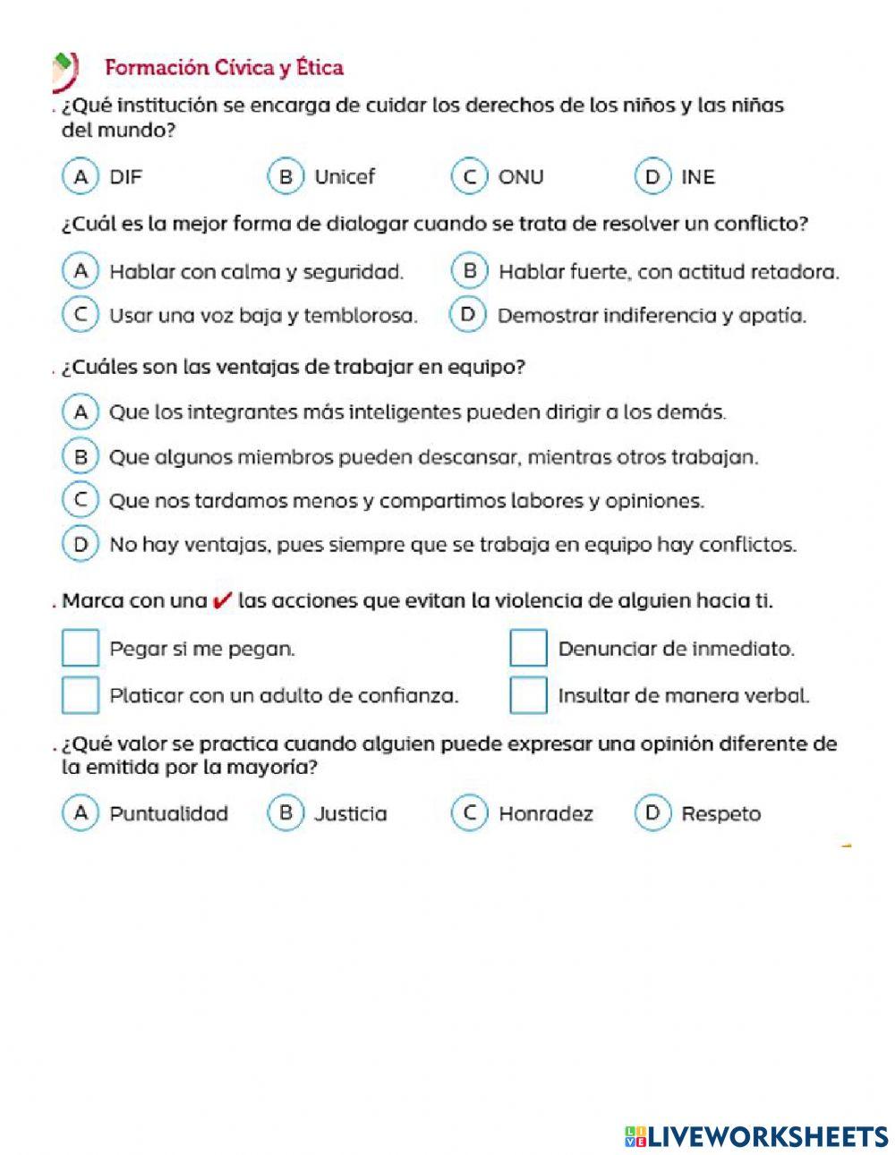 Evaluación Trimestre 3