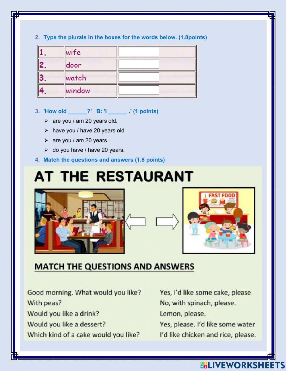 3ero bgu second quimester test