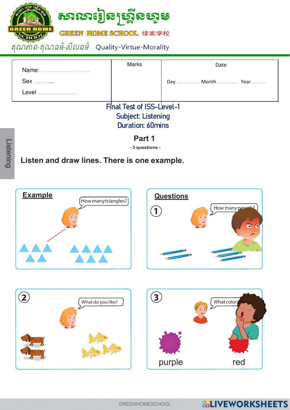 Final Test ISS-Level-1.Listening