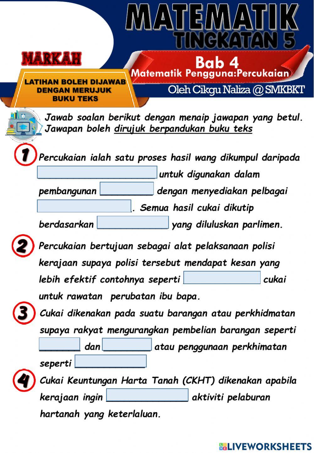 Pengenalan Jenis-jenis Cukai
