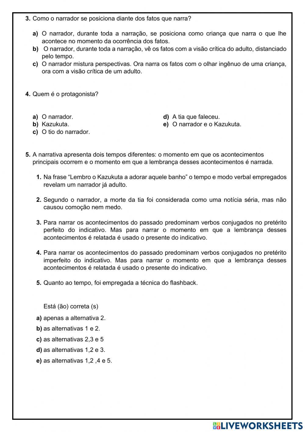 CONTO E EDITORIAL-REVISÃO (simuladinho) - 9º ano - 1ª unidade