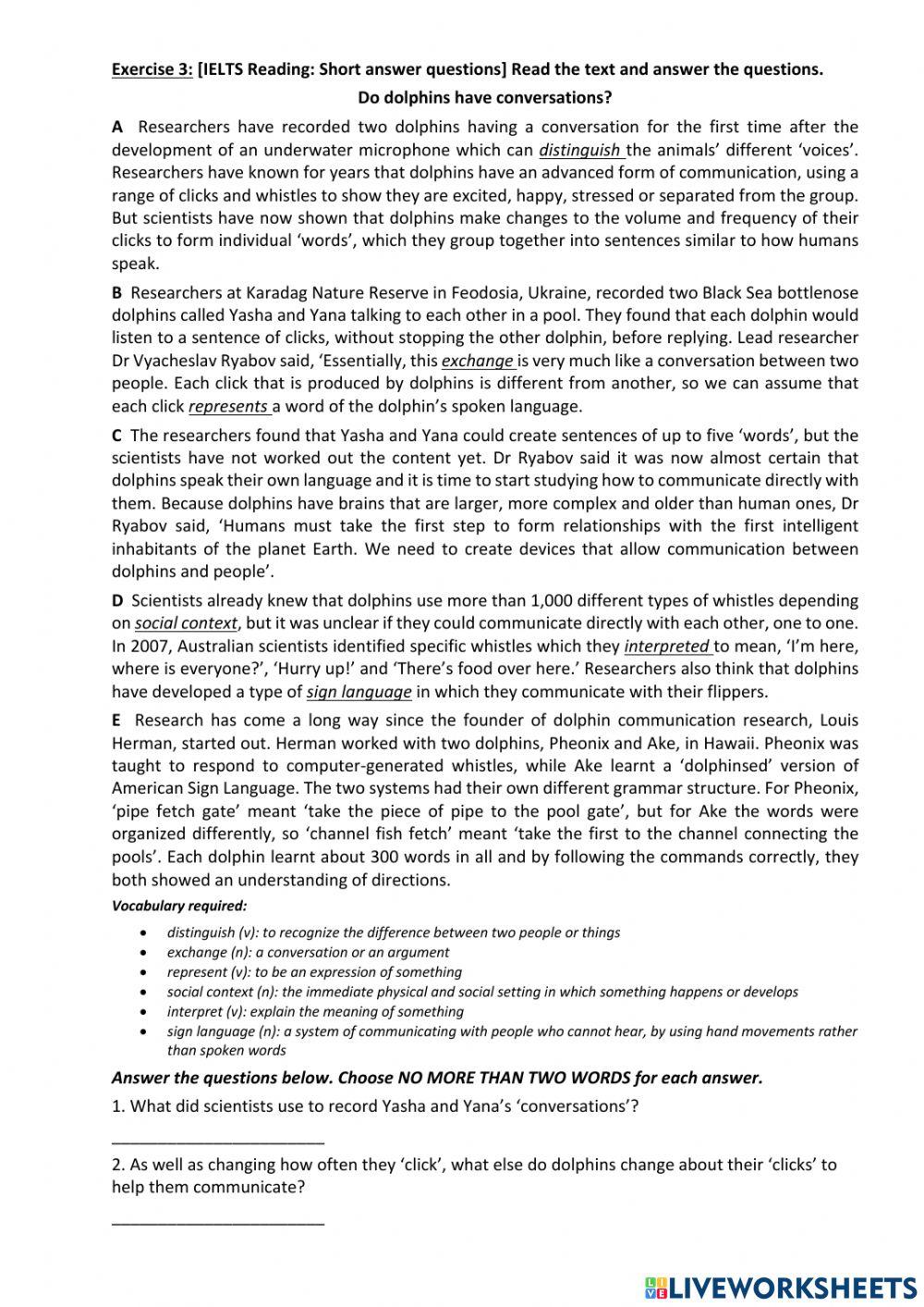 Pre - IELTS Reading U1 3