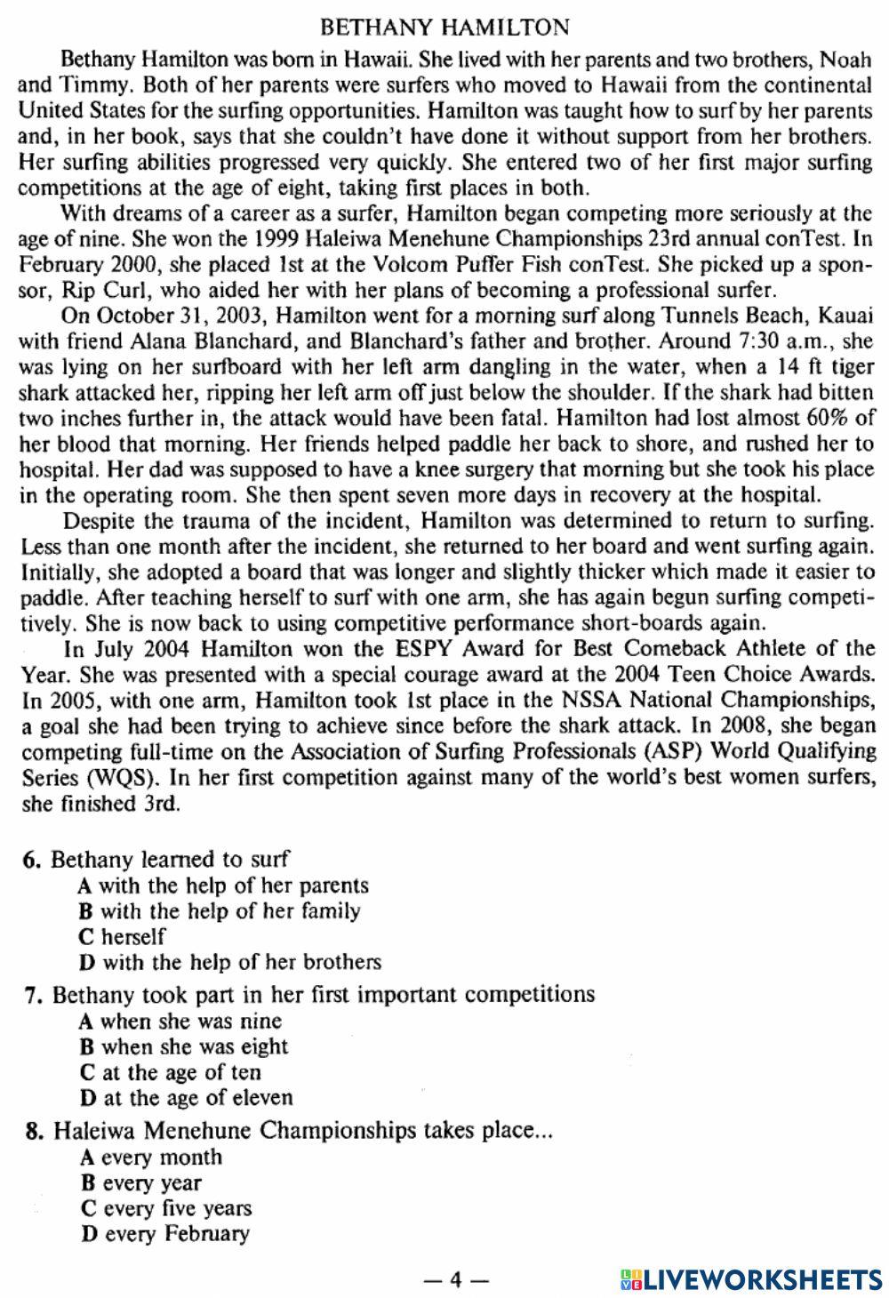 Exam Focus Complex Tests - Test 1