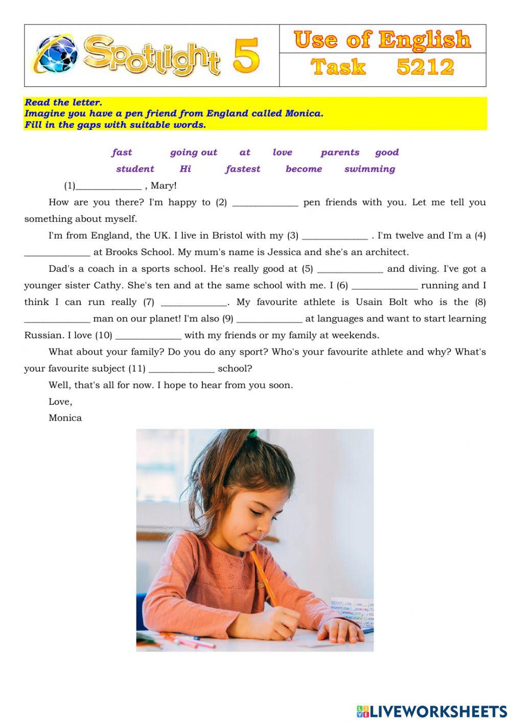 Spotlight 5 Task 5212