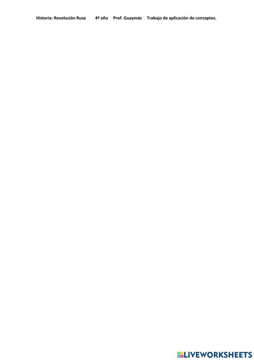 Revolución Rusa  Repaso