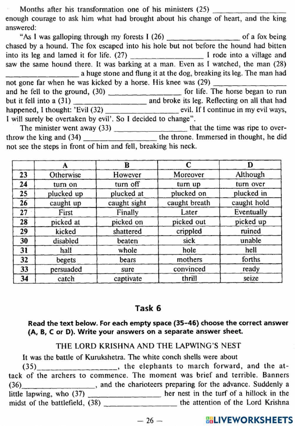 Exam Focus Complex Tests - Test 4