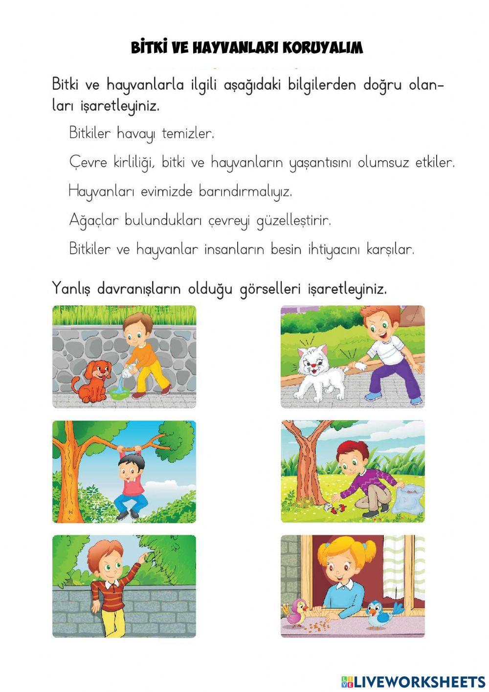 Bitki ve Hayvanları Koruyalım-1