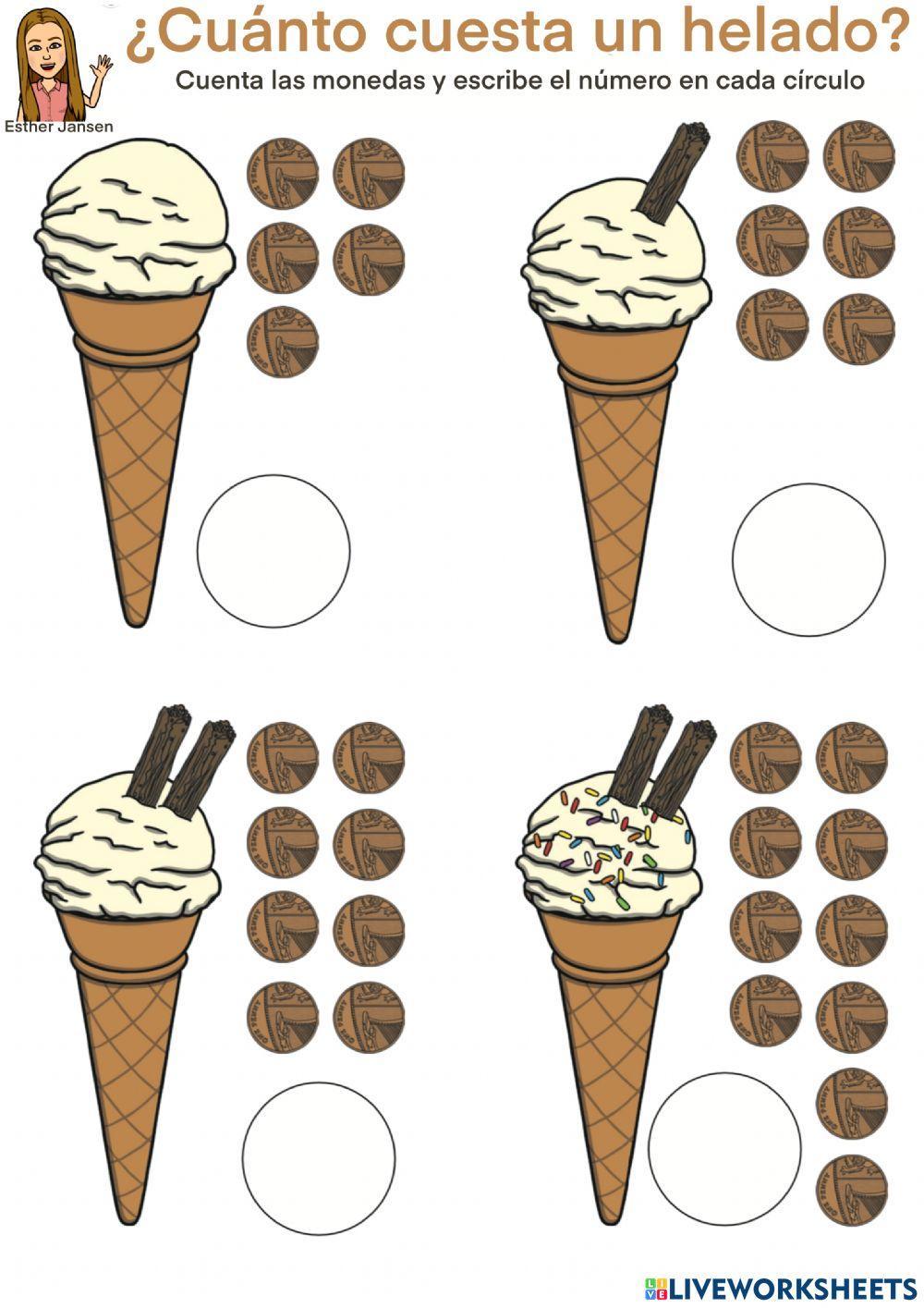 ¿Cuánto cuesta un helado?