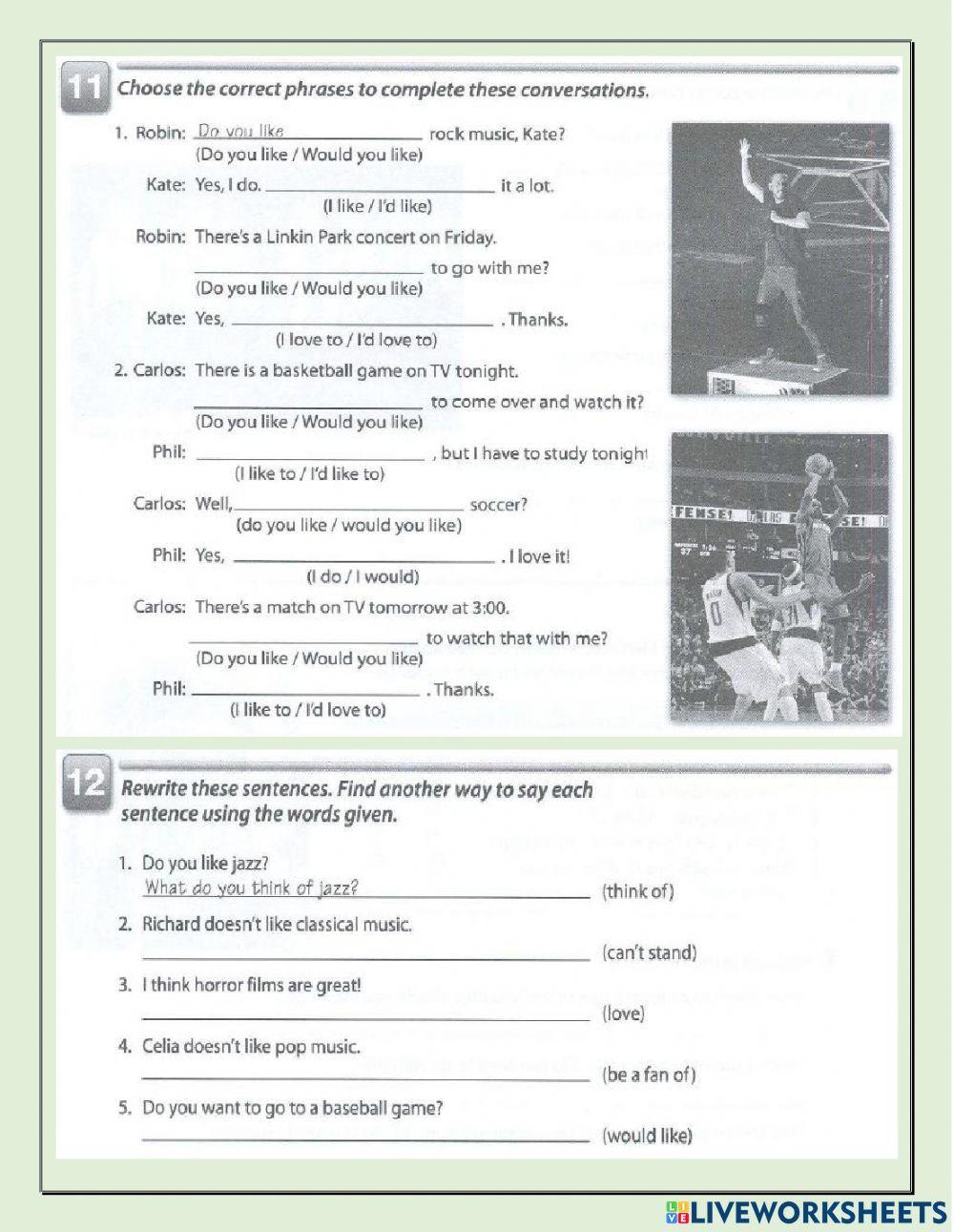 Workbook interchange 1 Unit 4