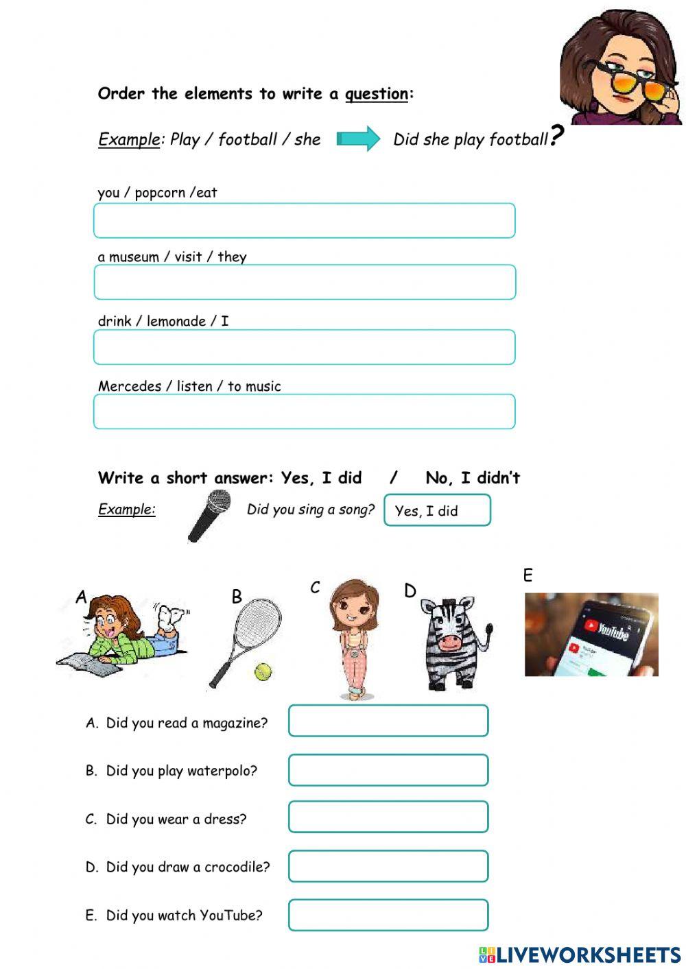 Past simple questions