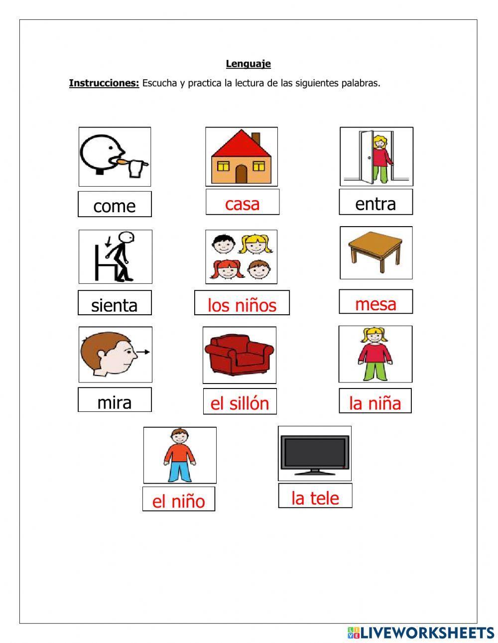 Lectura global categoría objetos