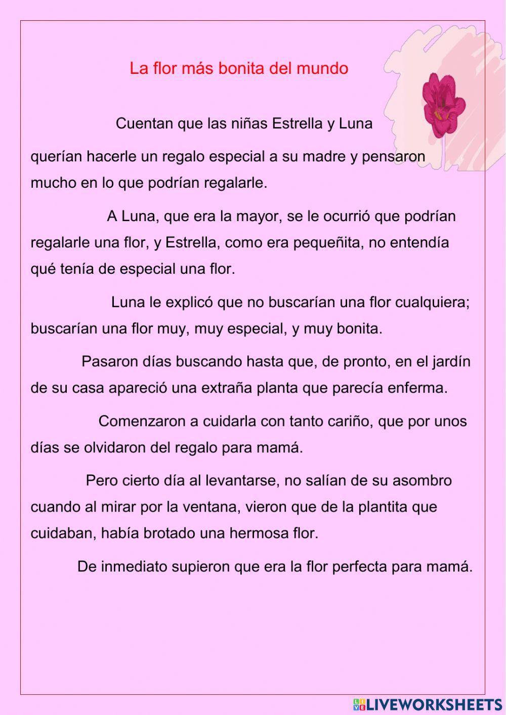 La flor más bonita del mundo.