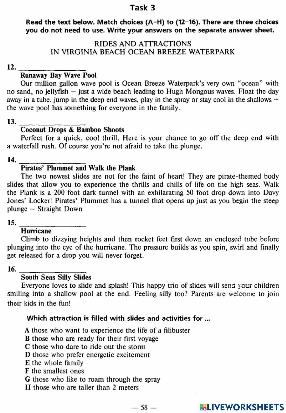 Exam Focus Complex Tests - Test 10