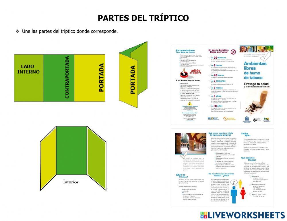 Partes del tríptico