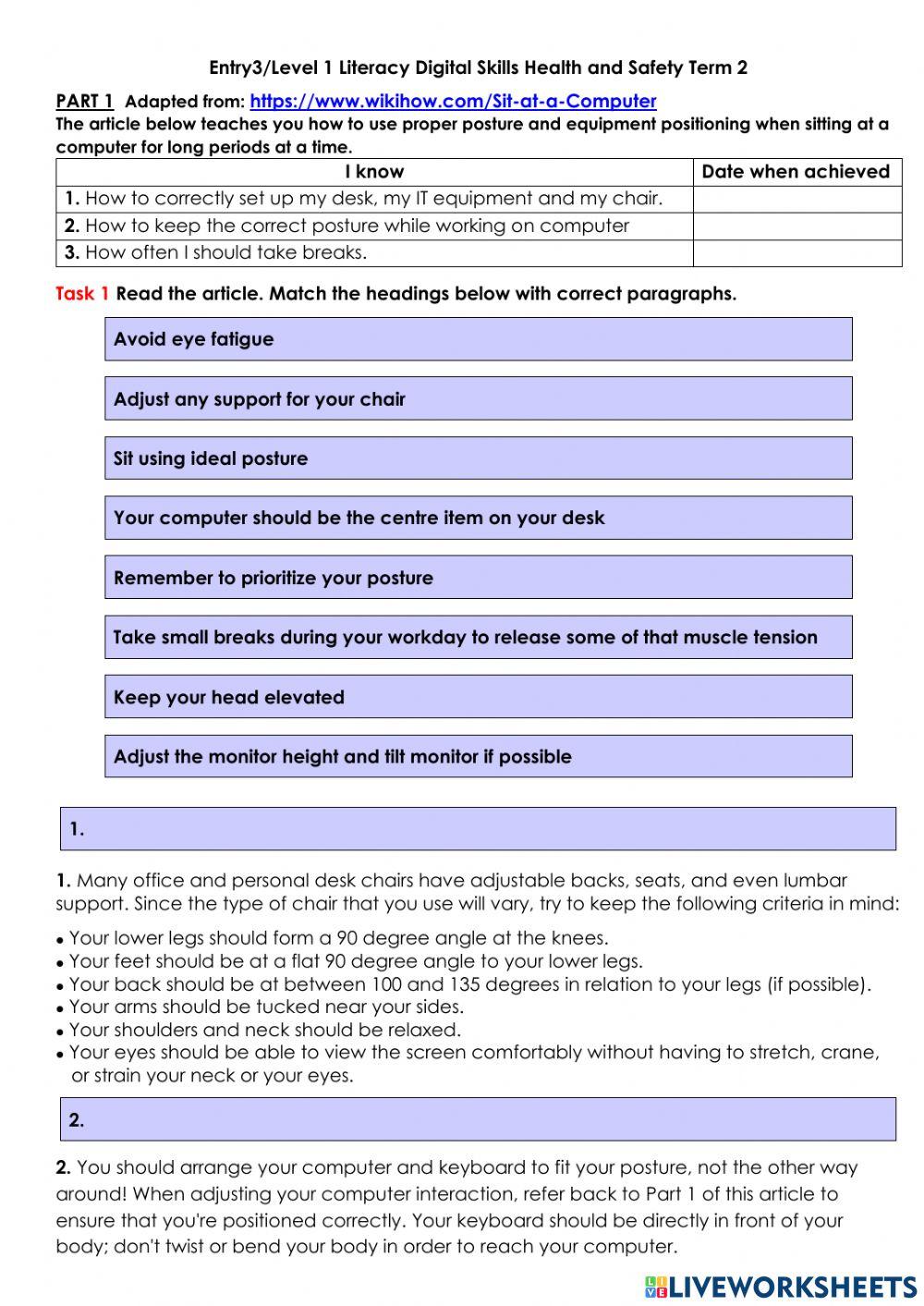 E3-L1 Digital Skills H&S Part 1 Term 2