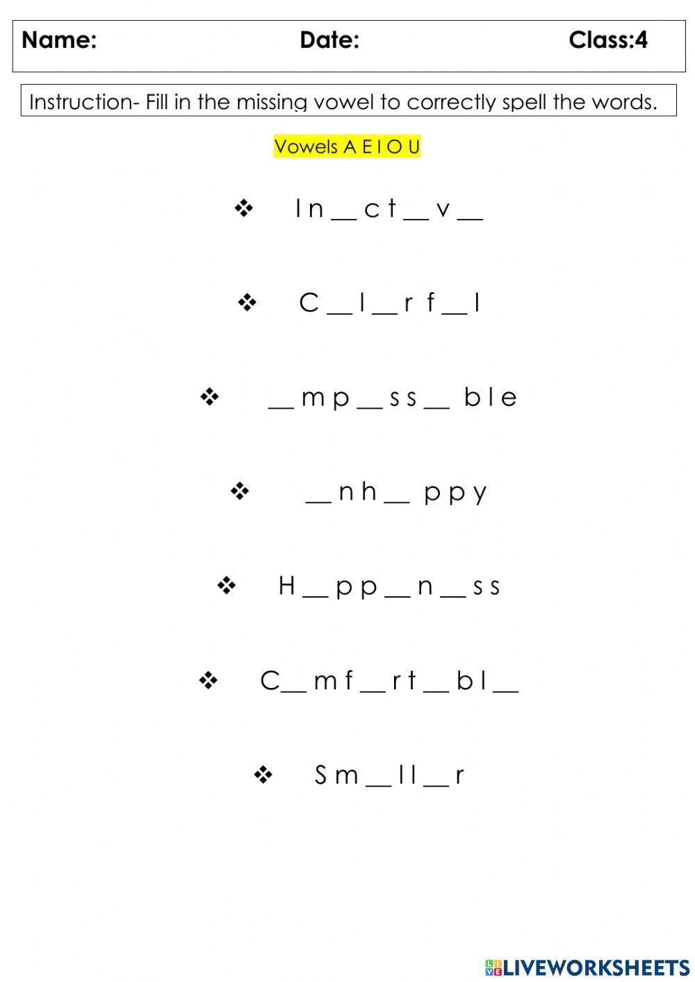 Spelling Words with Prefixes and Suffixes