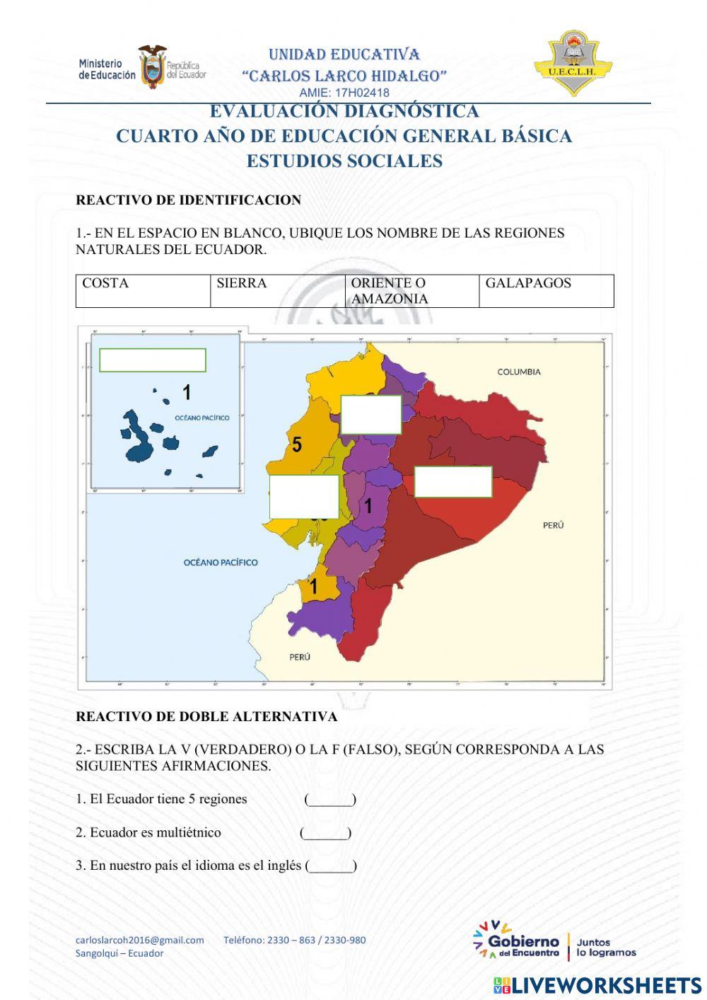 Evaluacion de estudios sociales