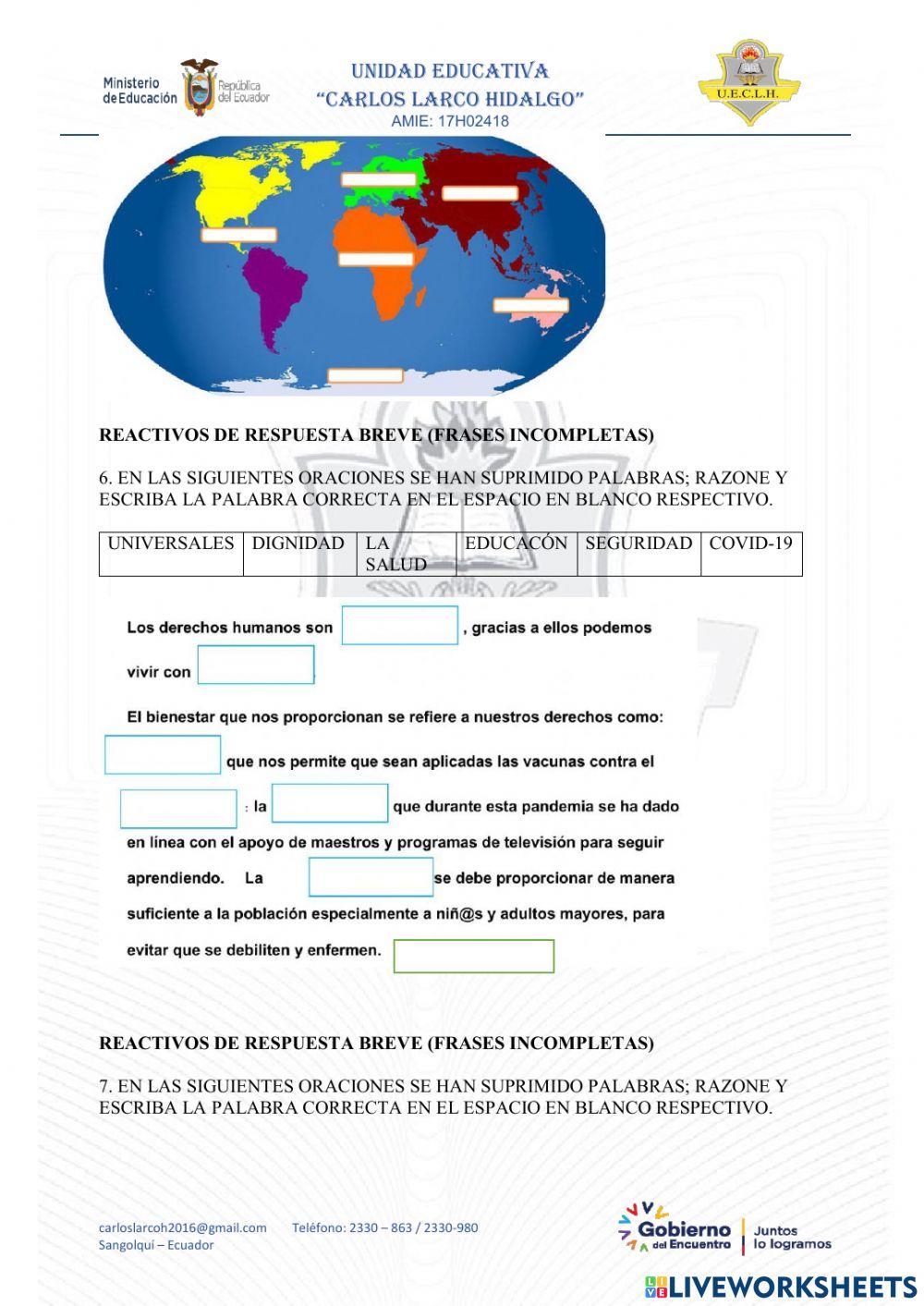 Evaluacion de estudios sociales