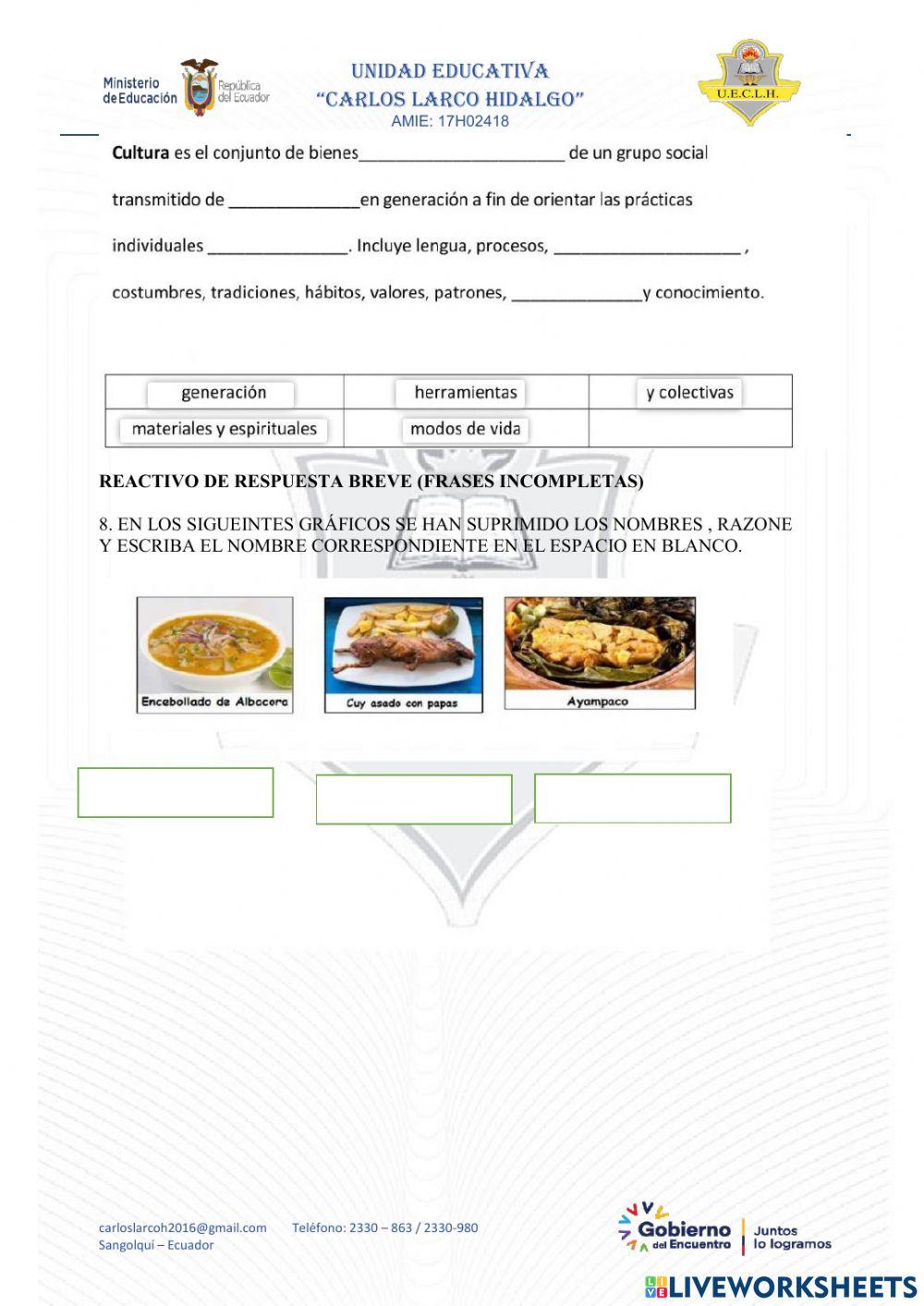 Evaluacion de estudios sociales