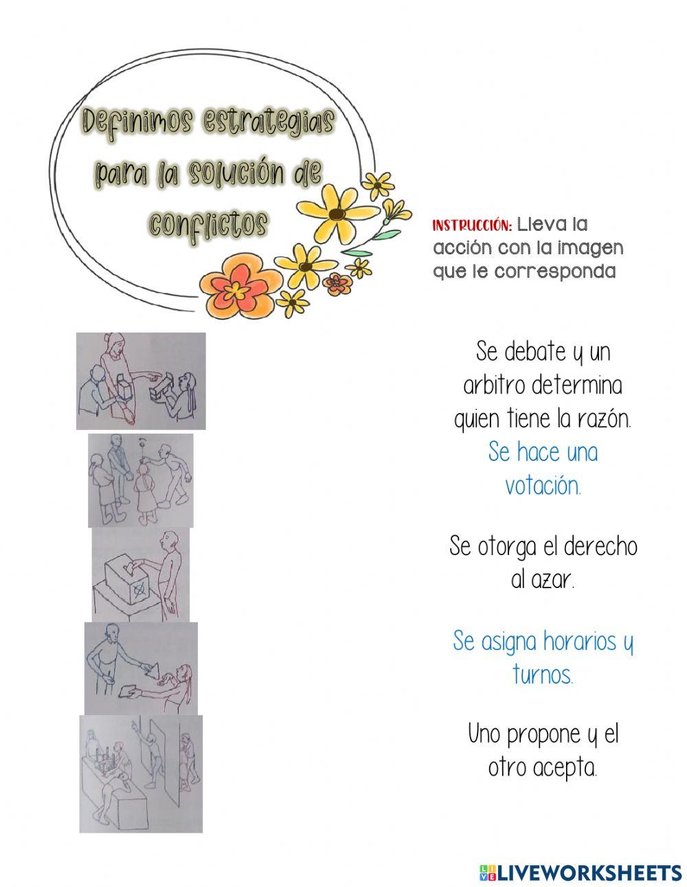 Definamos estrategias para la solución de conclictos