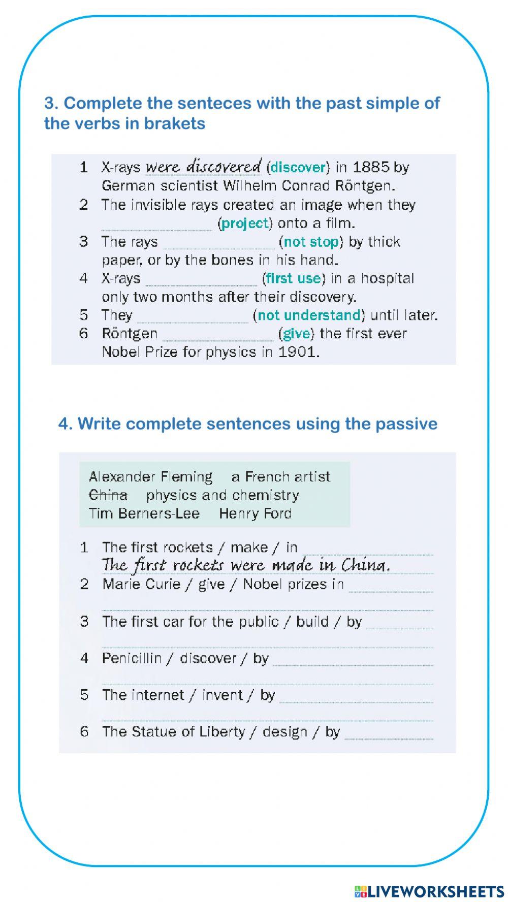 Passive voice workshop
