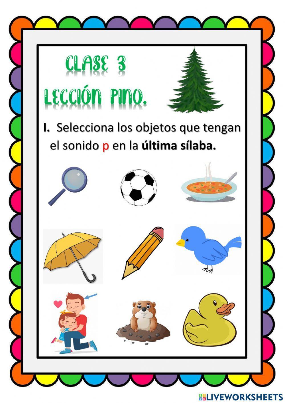 Lección pino clase 3