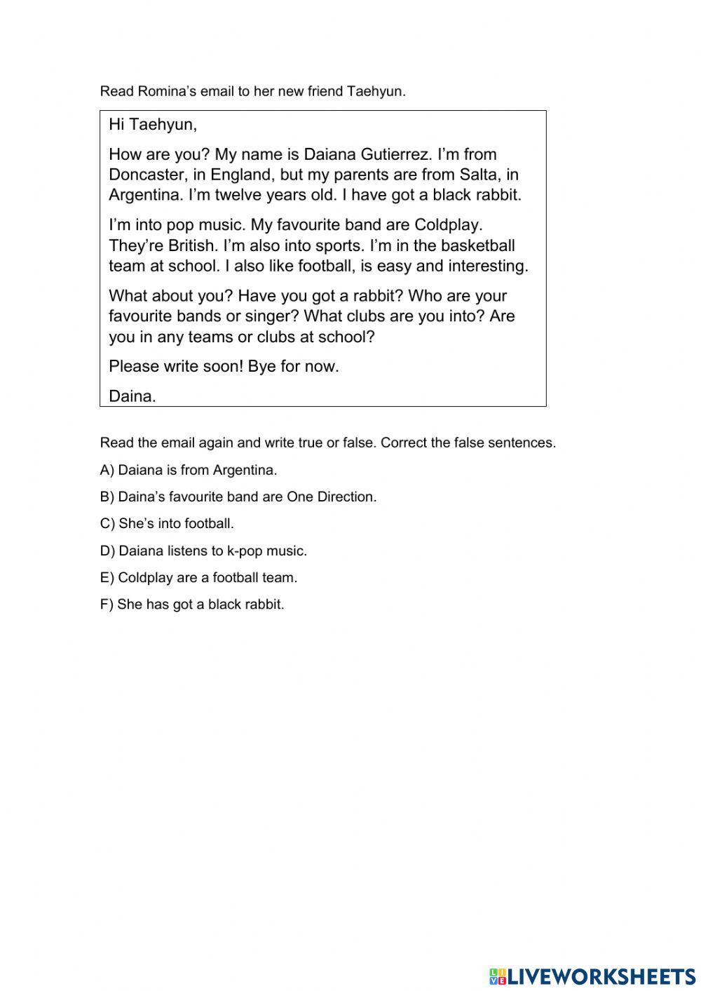 Preparatory - Exercises