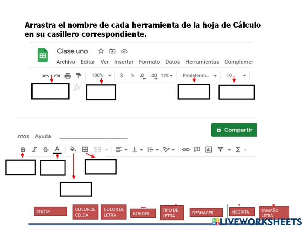 Ventana de Hoja de Calcuo