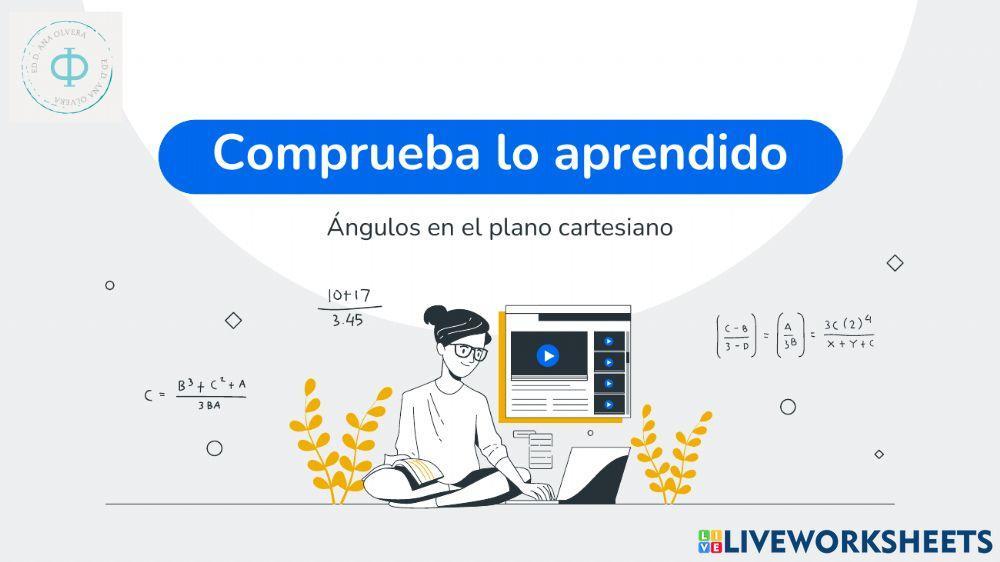 Ángulos en plano cartesiano